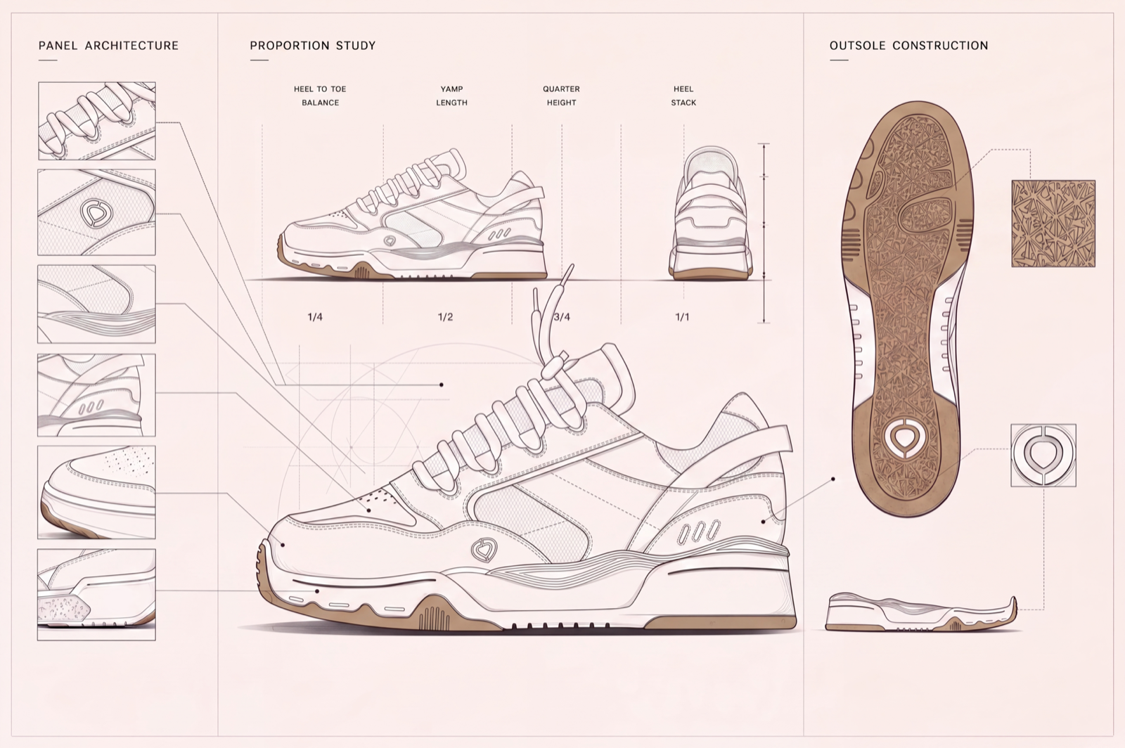 Product vision and footwear concept development board